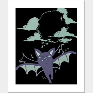 moon bat Posters and Art